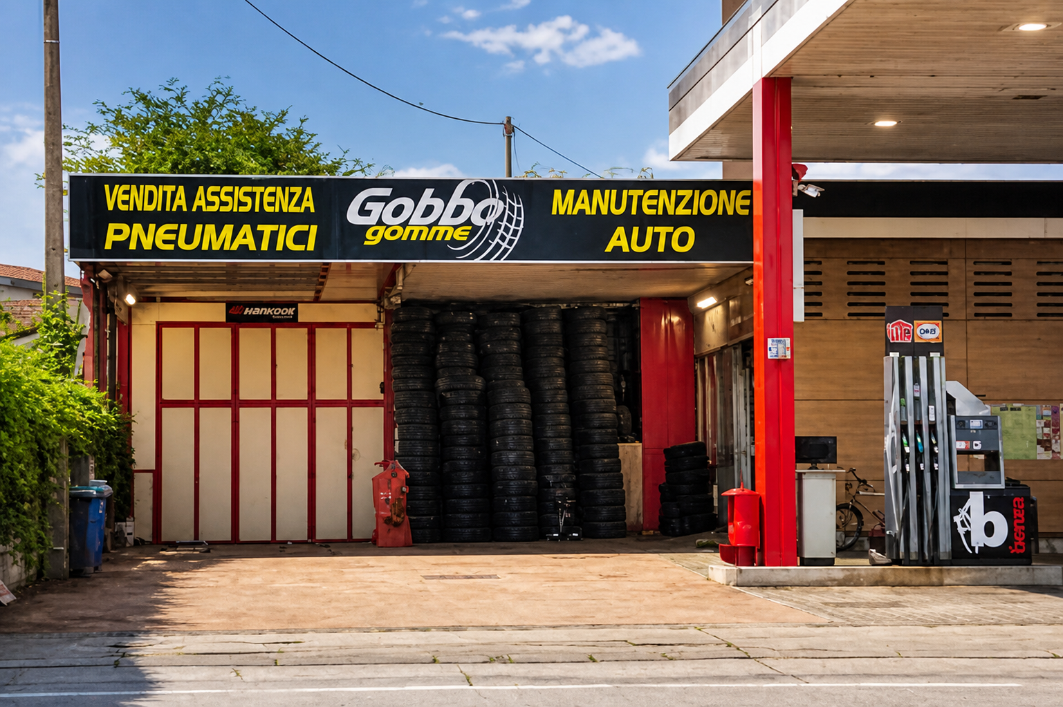 L'officina Gobbo Gomme a Vicenza